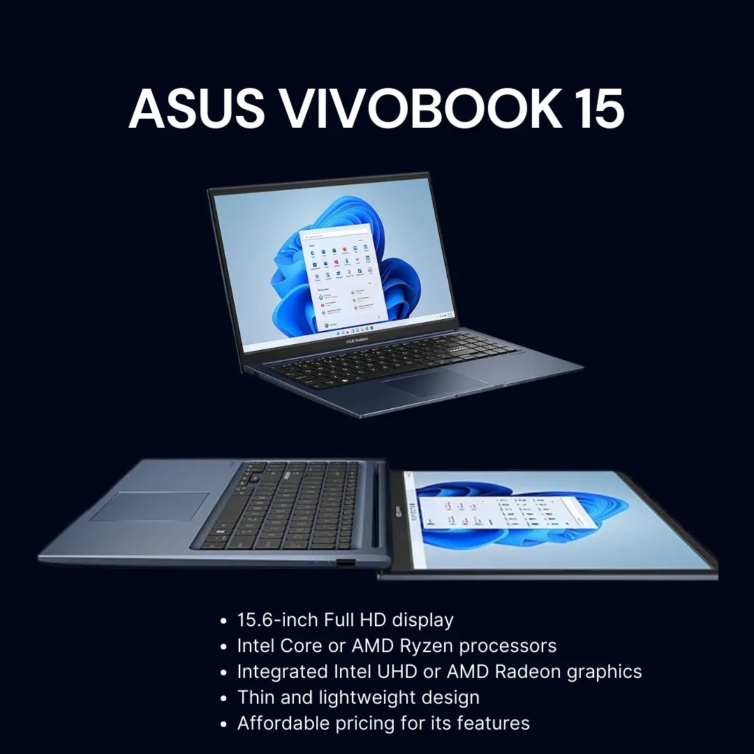 ASUS VivoBook 15 laptop for streaming